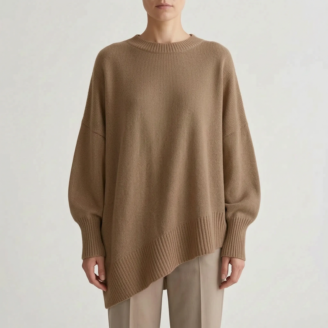 Trui dames | Oversized model met wijde mouwen en ronde hals