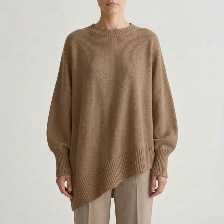 Trui dames | Oversized model met wijde mouwen en ronde hals