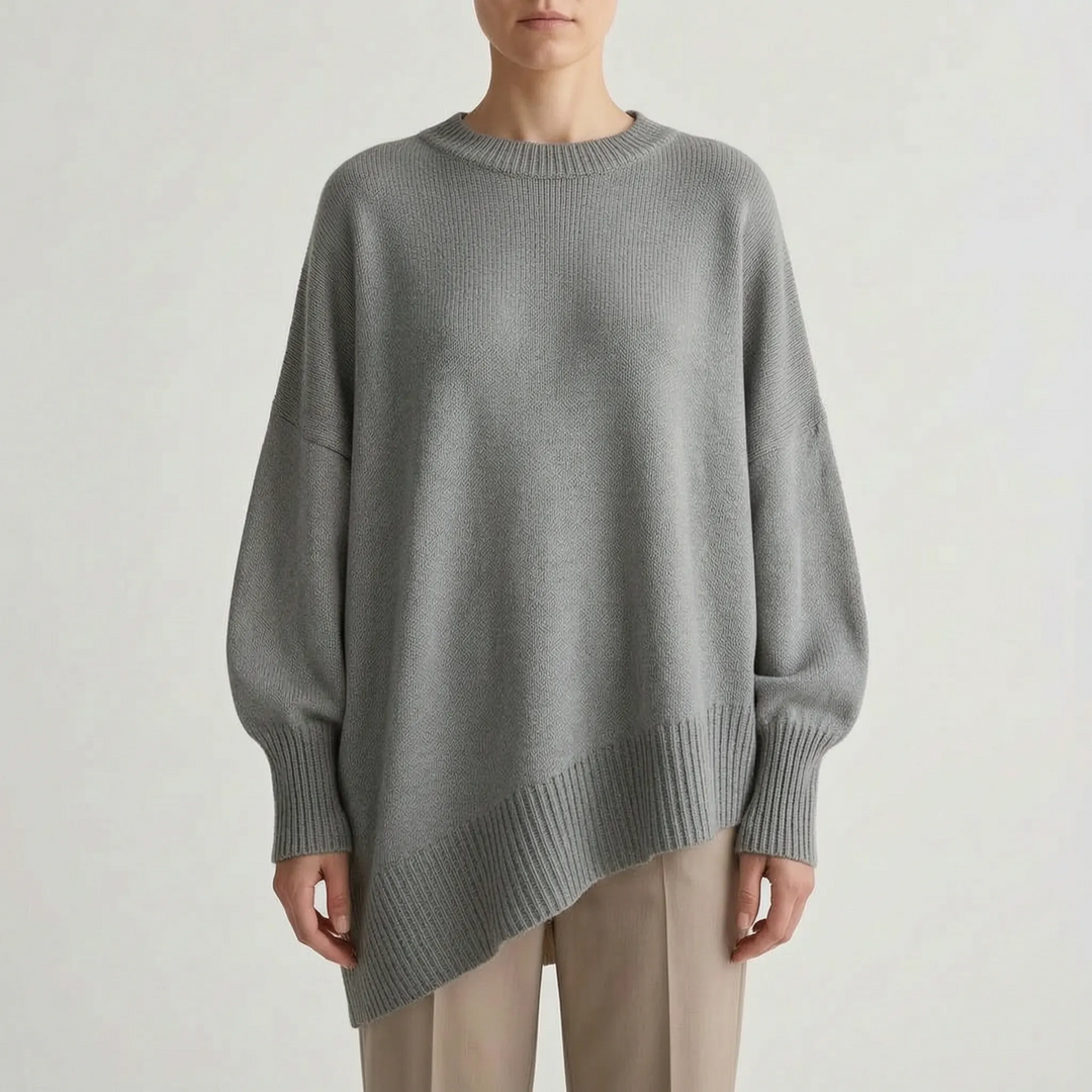 Trui dames | Oversized model met wijde mouwen en ronde hals
