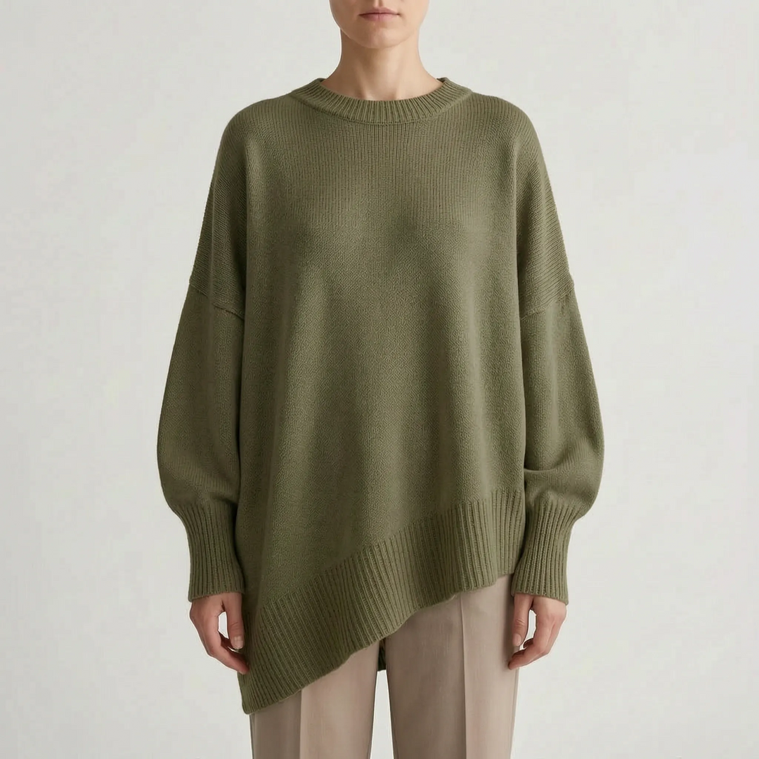 Trui dames | Oversized model met wijde mouwen en ronde hals