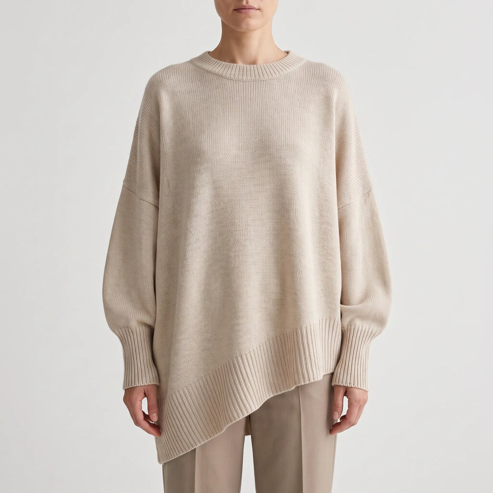 Trui dames | Oversized model met wijde mouwen en ronde hals