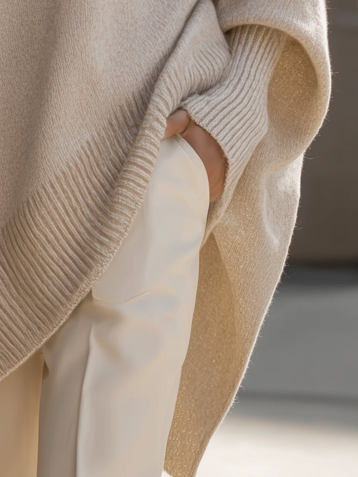 Trui dames | Oversized model met wijde mouwen en ronde hals