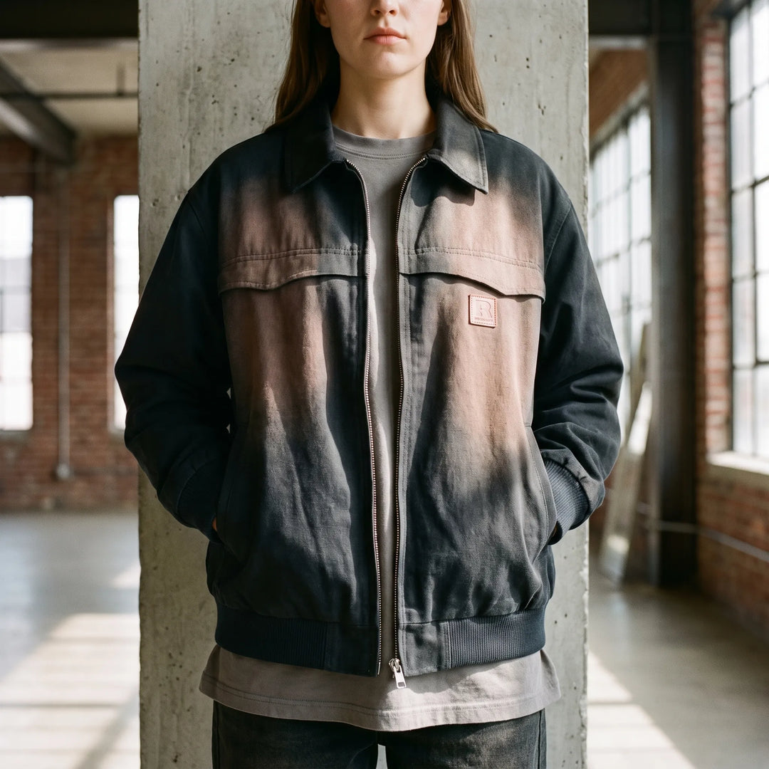 Tussenjas dames | Casual model met contrastkraag en borstzak