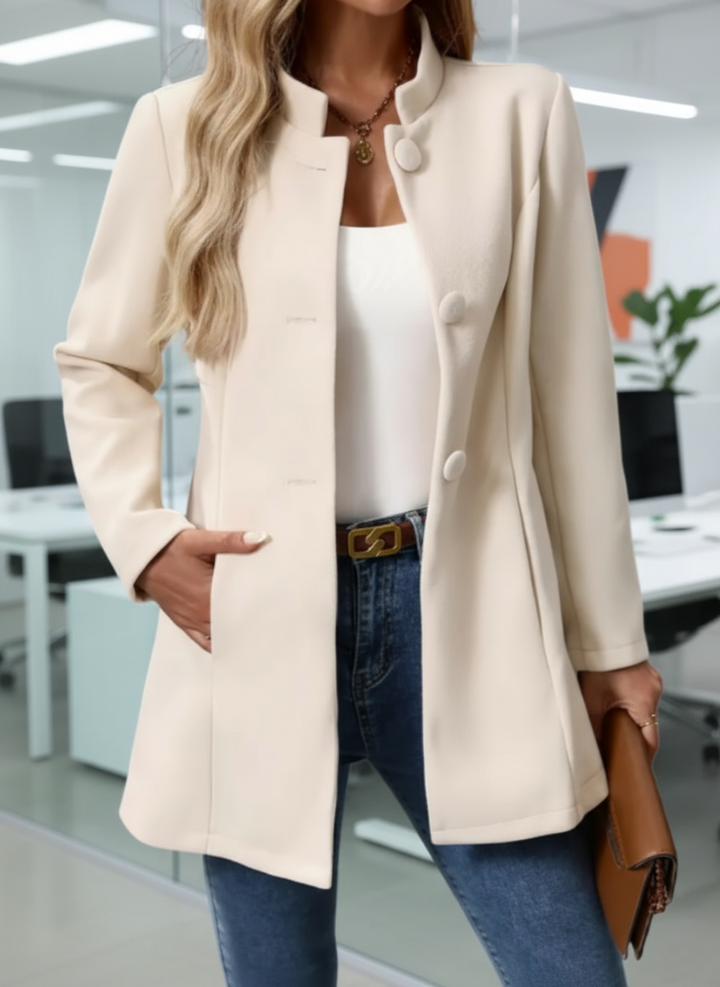 Tussenjas dames | Elegante blazer jas met knopen