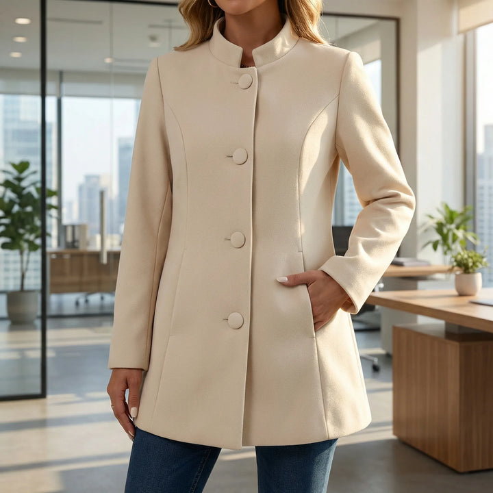 Tussenjas dames | Elegante blazer jas met knopen