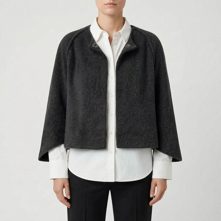 Tussenjas dames | Kort elegant model met knoopsluiting