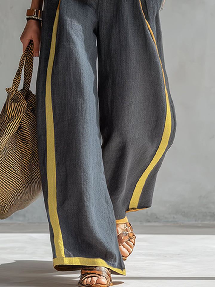 Tweedelige set dames | Mouwloze top met wijde broek