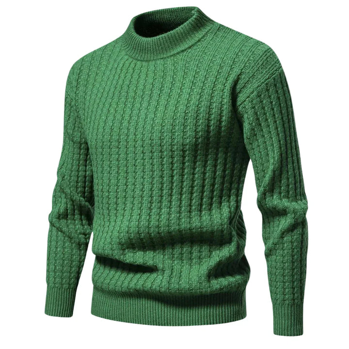 Heren trui | Gebreide ronde hals sweater in off white