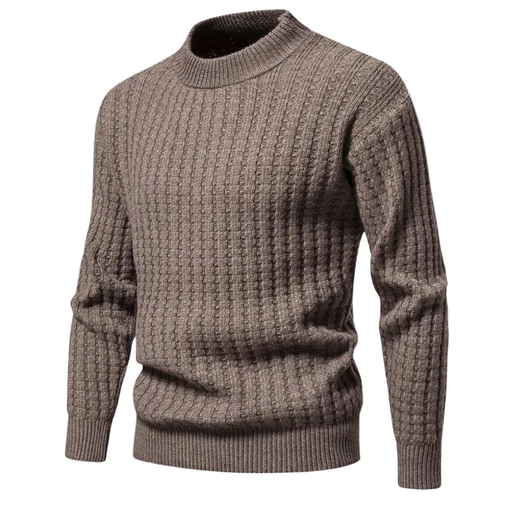 Heren trui | Gebreide ronde hals sweater in off white
