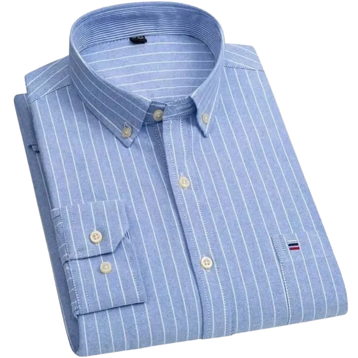 Classic Check Shirt | Heren overhemd met borstzak en lange mouwen