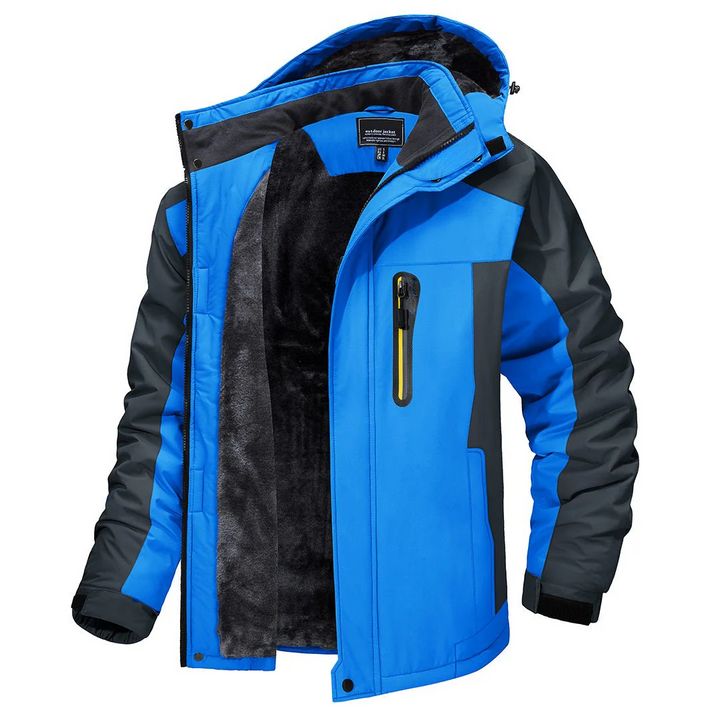Finn | heren waterdicht outdoor windjack met capuchon en warme voering
