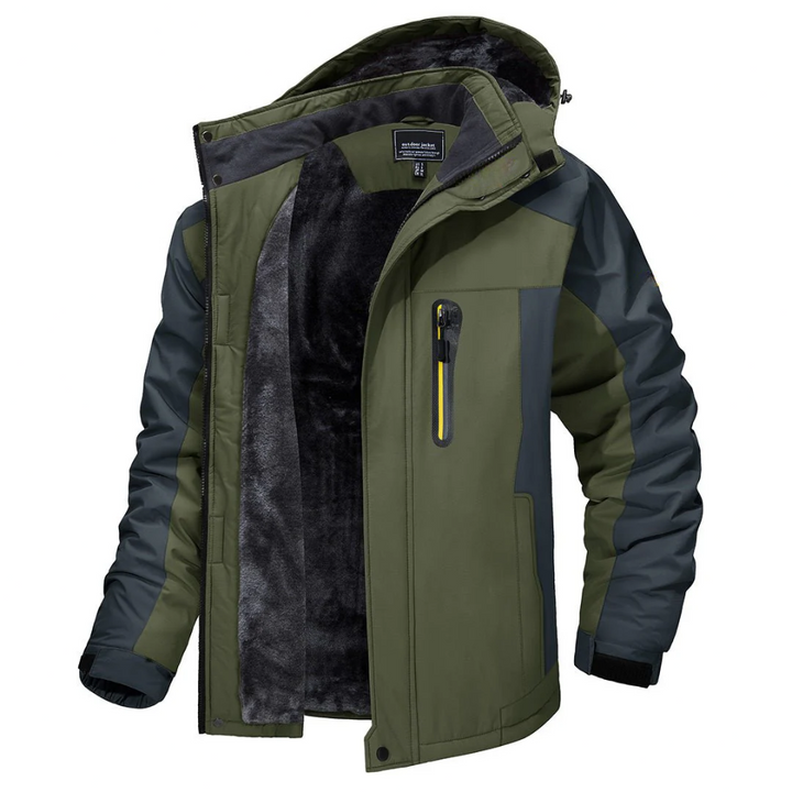 Finn | heren waterdicht outdoor windjack met capuchon en warme voering