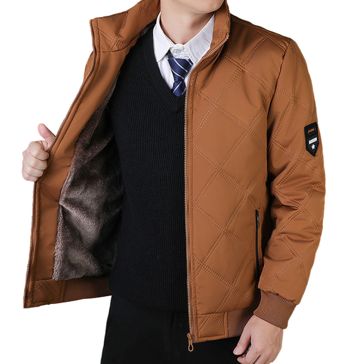 NordQuilt | Heren gewatteerde winterjas met fleece voering