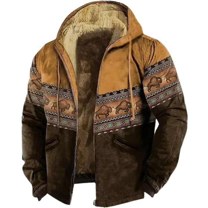 Buffalo Heritage | Heren winterjas met warme fleecevoering & capuchon