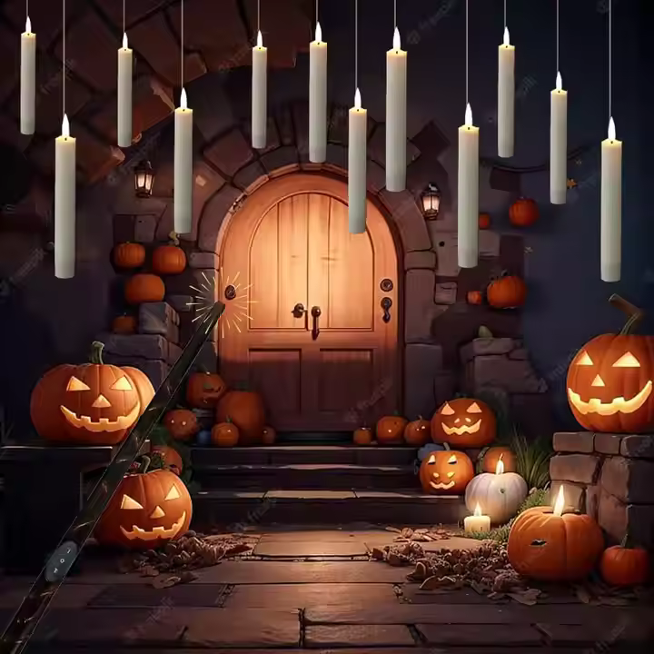 Magic Candles | LED zwevende kaarsen met toverstaf afstandsbediening