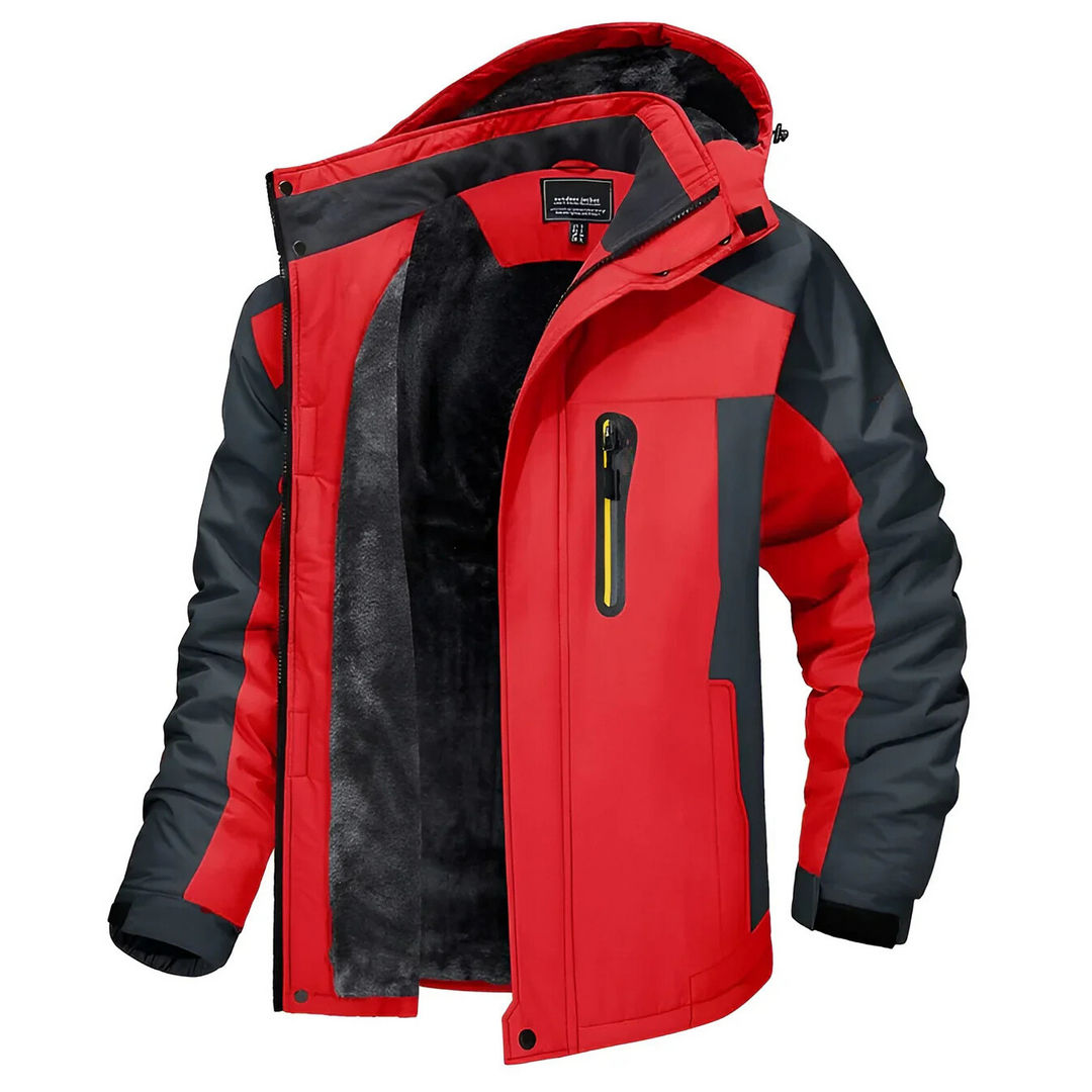 Finn | heren waterdicht outdoor windjack met capuchon en warme voering