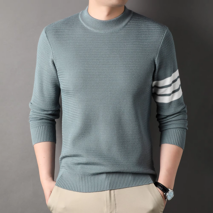 Cambridge | Luxe rib-katoen sweater met stripes