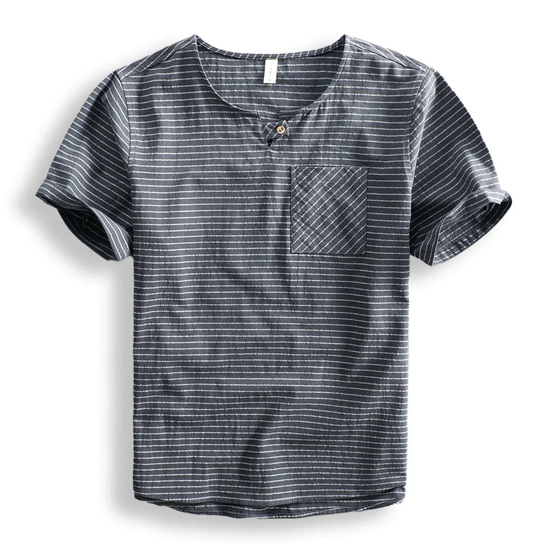 BelmontStripe | Gestreept katoenen t-shirt