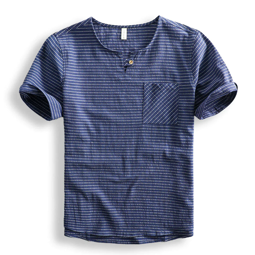 BelmontStripe | Gestreept katoenen t-shirt