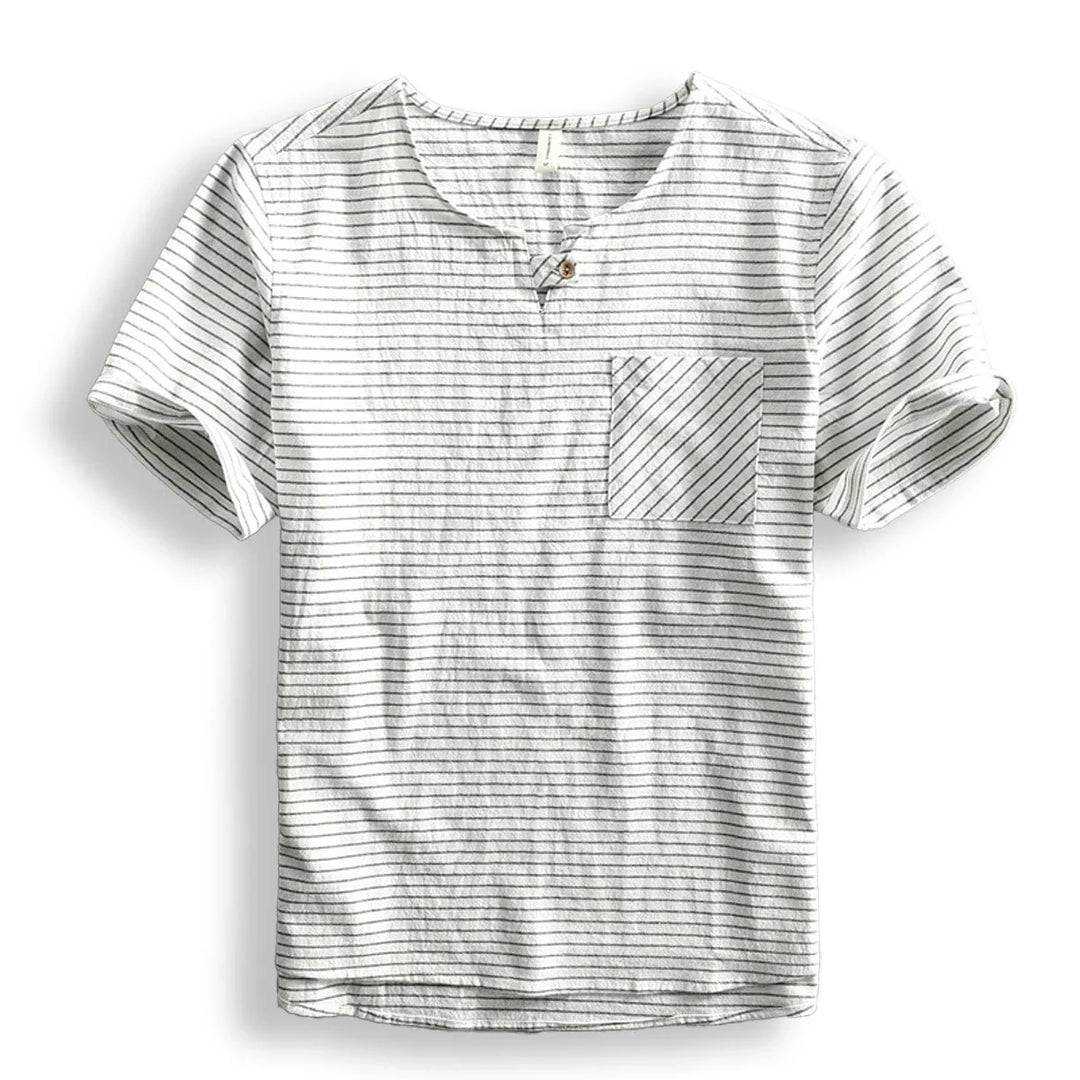 BelmontStripe | Gestreept katoenen t-shirt
