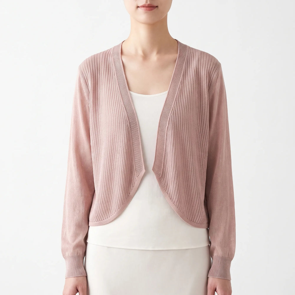 Vest dames | Fijngebreid kort model met open voorkant