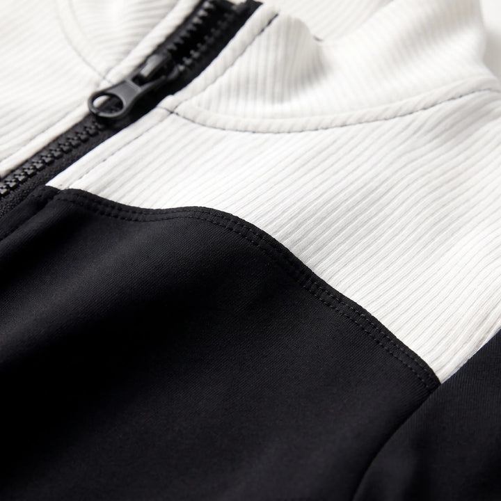 Vest dames | Getailleerd sportief model met contrasterende details