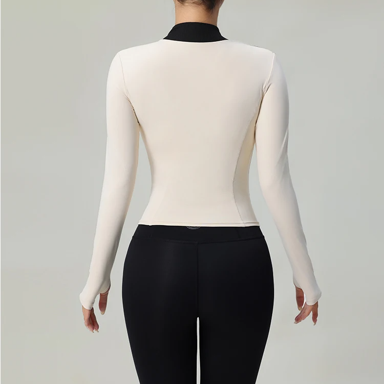Vest dames | Getailleerd sportief model met contrasterende details