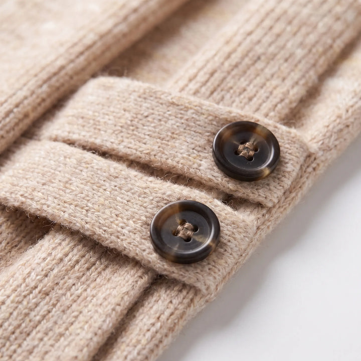 Vest dames | Lang gebreid vest met elegante pasvorm