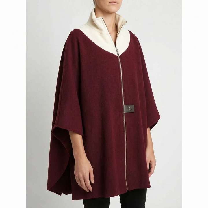 Vest dames | Oversized model met opstaande kraag en rits