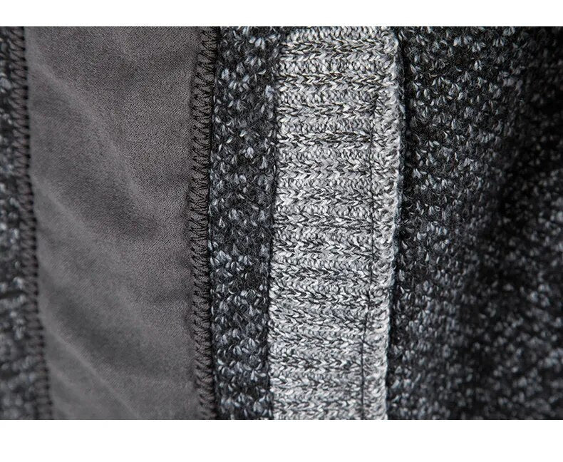 Vest heren | Gebreid model met ritssluiting en opstaande kraag