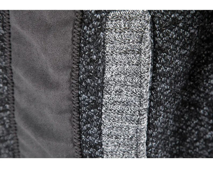 Vest heren | Gebreid model met ritssluiting en opstaande kraag