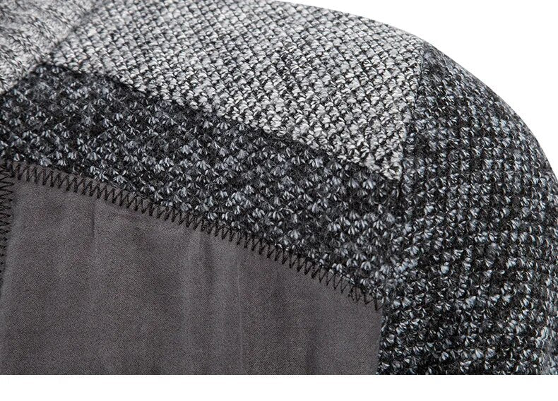 Vest heren | Gebreid model met ritssluiting en opstaande kraag