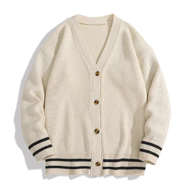 Vest heren | Gebreid vest met v-hals en knoopsluiting