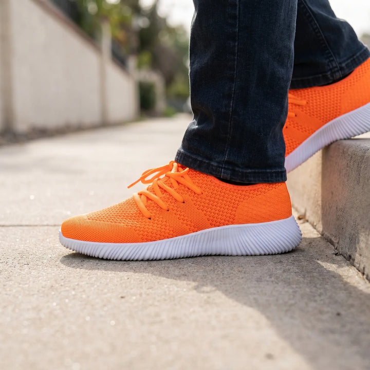 WK 2026 sneakers heren | Oranje knit sportschoenen