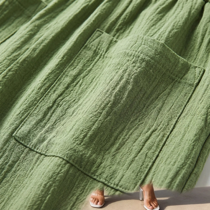 Wide leg broek dames | Luchtige zomerbroek met zakken