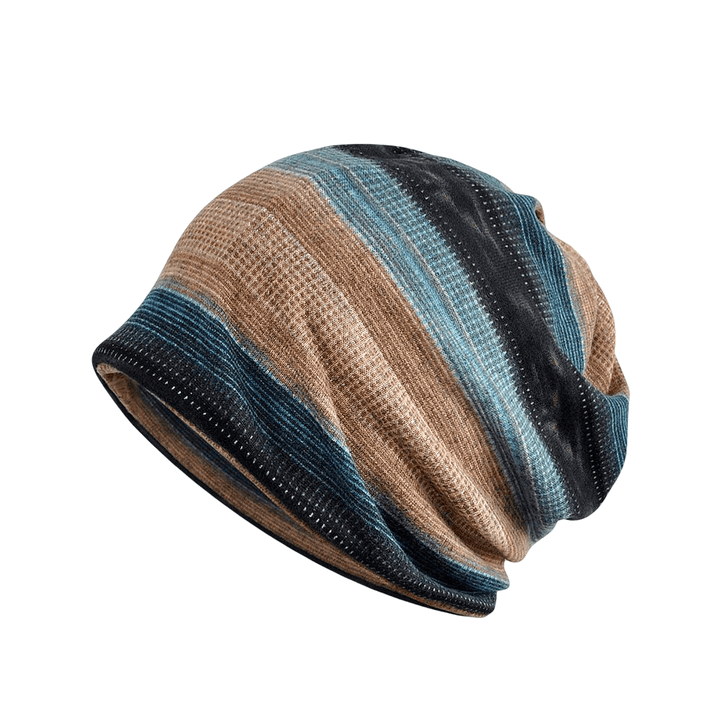 Nordic Stripe | Unisex katoenen muts met velvetvoering en strepen