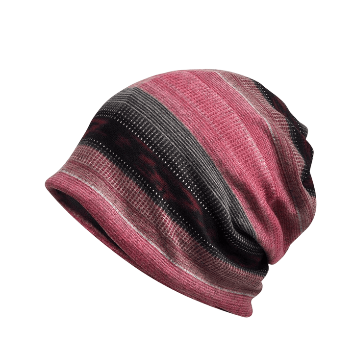 Nordic Stripe | Unisex katoenen muts met velvetvoering en strepen