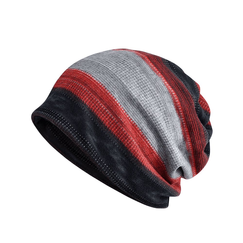 Nordic Stripe | Unisex katoenen muts met velvetvoering en strepen