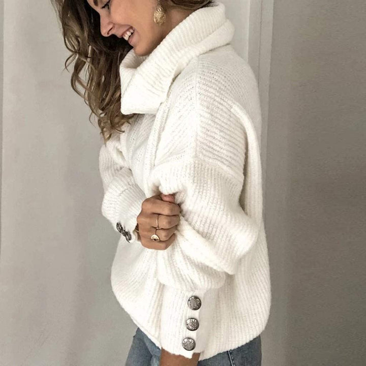Warme dames coltrui | Gebreide trui voor winter & herfst