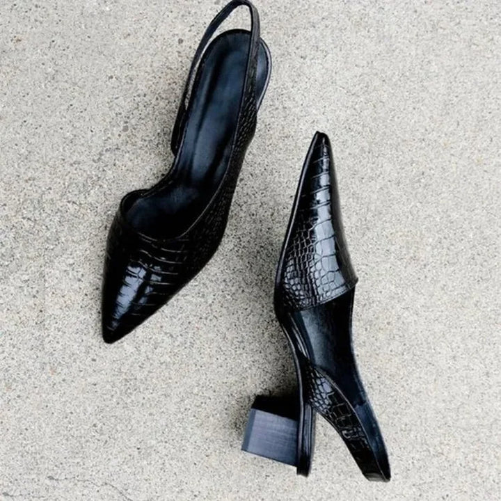Elegante damespumps met comfortabele hak en tijdloze uitstraling
