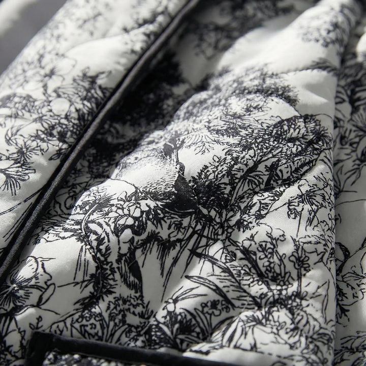 Zomerjas dames | Licht jasje met grafische print en bies
