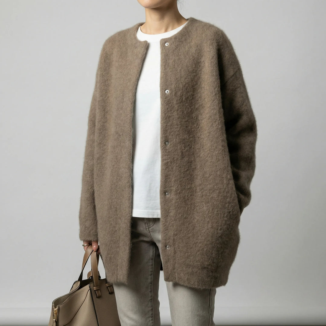 Zomerjas dames | Luchtig oversized jasje met drukknopen