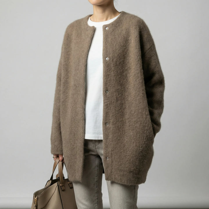 Zomerjas dames | Luchtig oversized jasje met drukknopen