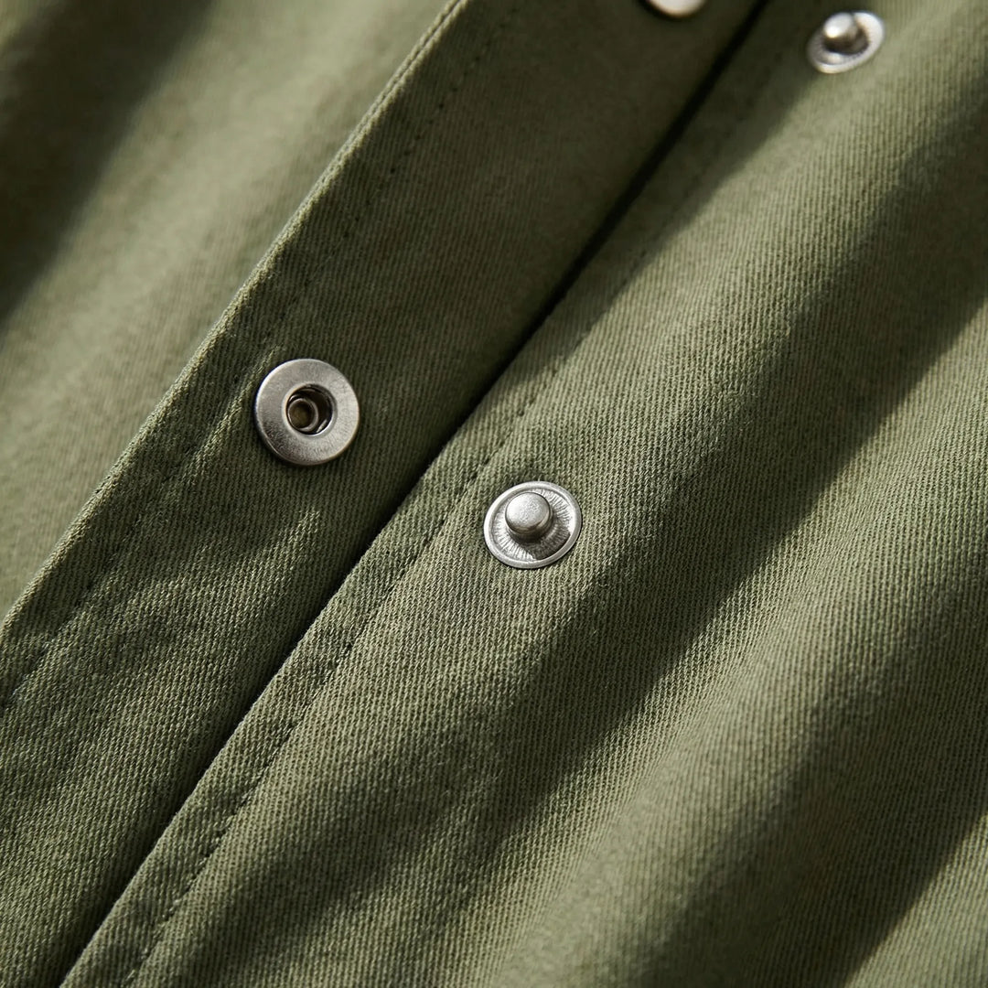 Zomerjas dames | Vintage jasje met hoge taille en drukknopen