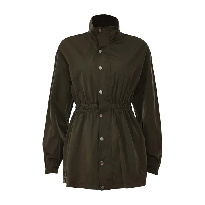 Zomerjas dames | Vintage jasje met hoge taille en drukknopen