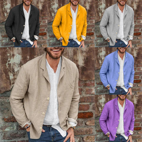 Zomerjas heren | Lichte jas linnen look