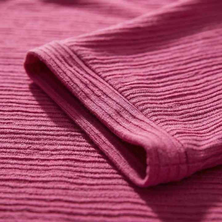 Zomerjurk dames | Losvallende jurk met ronde hals en korte mouwen