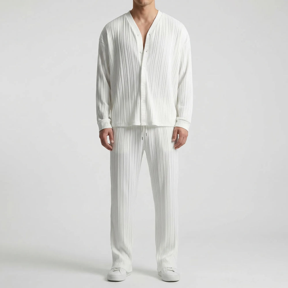 Zomerset heren | Luchtige set met streep design