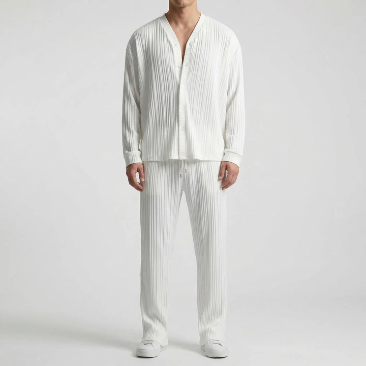 Zomerset heren | Luchtige set met streep design