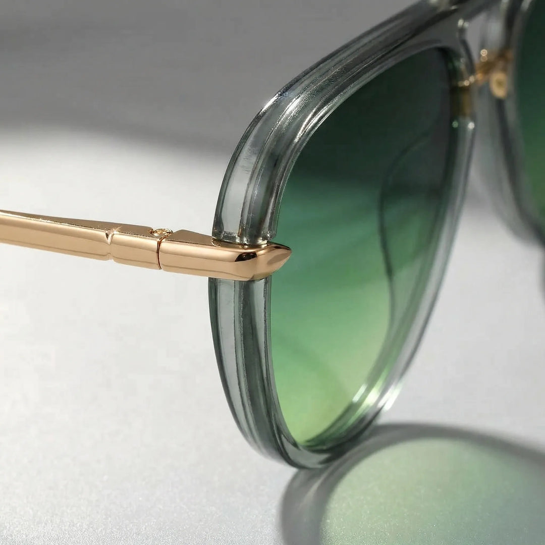 Zonnebril | Aviator model met groene glazen en uv400